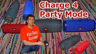 JBL Charge 4 party mode with Charge 3 Flip 4 Xtreme 2  connect plus tested [upl. by Dorcus716]