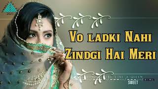 Wo Ladki Nahi Zindagi Hai Meri 😥💔llMood off Song😭  heart broken 💔ll Hindi song new dj remix [upl. by Ainaznat649]