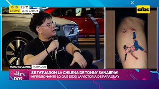 ¡Se tatuaron la chilena de Tonny la victoria de Paraguay deja huella en la piel de los hinchas [upl. by Aneelas]