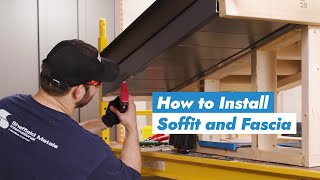 How to Install Metal Soffit amp Fascia With a Flush Wall Panel [upl. by Krall392]