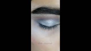 easy silver eye makeup tutorial step by step by SNA official ✅ [upl. by Stevens114]