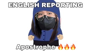 ENGLISH REPORT Apostrophe Figure of Speech [upl. by Chubb]