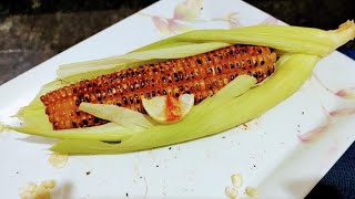 grilled corn cob 🌽 in oven How to grill the corn in ovenTasty juicy snack for rainy days [upl. by Koblick853]