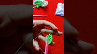 Diy realistic clay flower art craft flowers youtubeshorts shorts shortsvideo [upl. by Alikat]