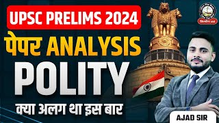 UPSCIAS 2024 Polity Detailed Solution  Polity से कितने सवाल आयें Nirman IAS [upl. by Anicart966]