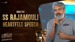 Director Rajamouli Heartfelt Speech  RRR Pre Release Event  Chennai  Shreyas Media [upl. by Snej]