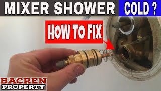 HOW TO Replace a Bristan Shower Cartridge  Fix a COLD Mixer shower in minutes [upl. by Eiramait597]