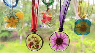 62 Dried Flower Resin Jewelry A Beginners Guide From Picking A Flower To Finished Art [upl. by Helen106]