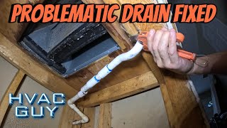 Drain Keeps Leaking Even Though It’s Clear hvacguy hvaclife hvactrainingvideos [upl. by Oicnoel33]