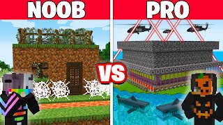 NOOB vs PRO EN GÜVENLİKLİ EV YAPI KAPIŞMASI  Minecraft [upl. by Montagu366]