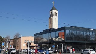 Crkva sv Josipa Zagreb  Zvono u Podne  The Church of St Joseph Zagreb  Bell at Noon ▶️4K [upl. by Dlanar536]