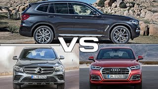 2018 BMW X3 vs 2016 Mercedes GLC vs 2017 Audi Q5 [upl. by Treiber]