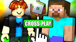 ROBLOX X MINECRAFT CROSSPLAY IS FINALLY HERE amp ITS AWESOME Testing every game so far [upl. by Eibocaj]