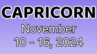 Capricorn IMPORTANTENG DISISYON Novemeber 10  16 2024 Tagalog Tarot Reading Horoscope Kapalaran [upl. by Schmitz574]