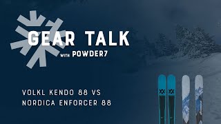 20222023 Nordica Enforcer 88 vs Volkl Kendo 88 Ski Comparison  Powder7 [upl. by Oigile]