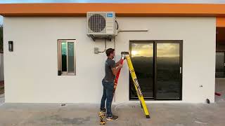 Midea air conditioners professional and fast installation on GUAM [upl. by Hatnamas]