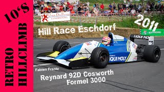 Hill Race Eschdorf 2011  Fabien Frantz  Reynard 92D Cosworth F3000  Gesamtsieger Spezial V8 Sound [upl. by Amandi106]