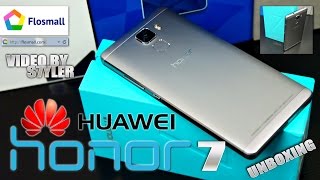 Huawei Honor 7 Hands on amp Unboxing Sony IMX230 Fingerprint ID  Video by s7yler [upl. by Annunciata]