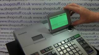 Casio SES400 Cash Register  Close Up Demonstration Of SES400 Features [upl. by Higinbotham]