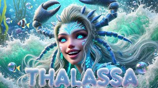 🎶 Thalassa Primordial Goddess of the Sea 🎶  Animated  Theme Song [upl. by Eelirak215]