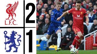 🔴 LIVERPOOL VS CHELSEA 21 Extended Highlights  Mo Salah amp Jones Goal  Premier League 202425 [upl. by Enogitna930]