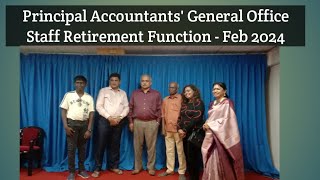 Office of the Principal Accountants General  Retirement Function 29 02 2024 [upl. by Laemaj]