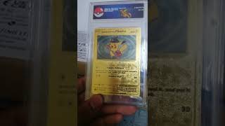 Review Custom Slab Special Delivery Pikachu gold version [upl. by Boycey]