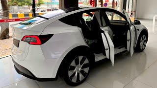 New 2024 Tesla Model Y Review With New Dashboard Upgraded Rear Seats And More [upl. by Mooney]