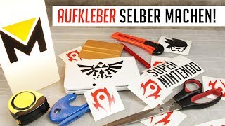 Aufkleber selber machen Tutorial [upl. by Enneles]