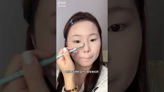 크리스마스 학생 메이크업 화장하는 법 무쌍메이크업 메이크업튜토리얼 makeuptutorial 데일리메이크업 douyinliptutorial [upl. by Nauqas]