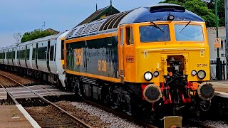 GBRf 57306Greater Anglia 379019379017 At Worksop From Hornsey EMUD To Worksop Up Receptions [upl. by Henri]