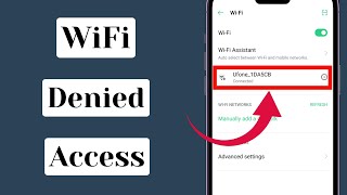 SOLVED✅ WiFi Denied Access Problem 2023 [upl. by Delmar480]