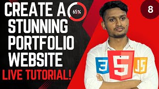 Day 8 Create a Professional Portfolio Website  HTML CSS amp JavaScript Tutorial [upl. by Teddy39]