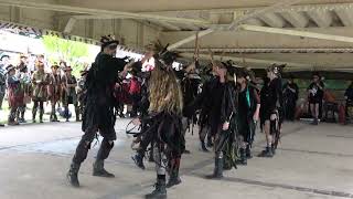 Beltane Border Morris dance quotHaytorquot at Upton upon Severn Folk Festival 2023 [upl. by Basia]