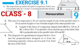 Class8MathsExercise91 Mensuration Chapter9NCERT Mathematicsanalytics [upl. by Attevaj964]