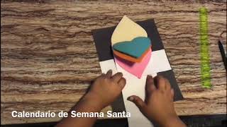 Calendario de Semana Santa Manualidad para niños [upl. by Annaek]