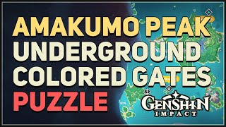 Amakumo Peak Underground Gate Door Mechanism Puzzle Genshin Impact [upl. by Lledroc814]