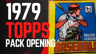 1979 Topps Baseball Cards Wax Pack Opening Hunting for Ozzie Smith [upl. by Sayer]