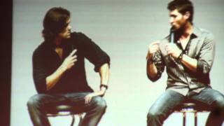 Supernatural Convention  AECON 2  Part Of Jareds amp Jensens Panel [upl. by Nickola]