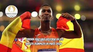 Jordan Díaz hace historia en los Juegos Olímpicos de París 2024  Atletismo  Día 9 [upl. by Woo]