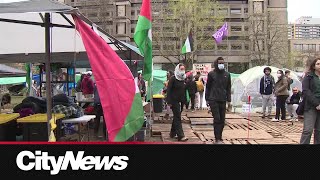 ProPalestinian encampment at McGill University enters second week [upl. by Annyahs641]