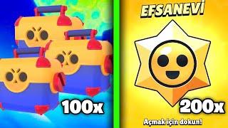 100 MEGA KUTU ve 200 STARS HEDÄ°YESÄ° AÃ‡TIM ðŸ˜Ž EFSANEVÄ° KARAKTER Ã‡IKTI BRAWL STARS [upl. by Esikram]