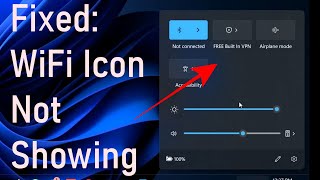 Fixed WiFi Icon Not Showing Windows 1110 [upl. by Laamaj]