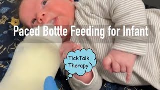 Paced Bottle Feeding for Infant  Side Lying Bottle Feeding [upl. by Erasaec]