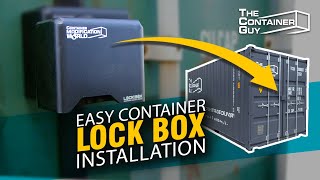 How to Protect Your Shipping Container From Thieves  Easy Lockbox Installation  The Container Guy [upl. by Sorips66]