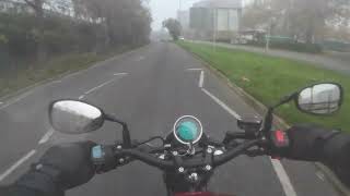 AJS Bilston 125cc Test Ride No Mic And Heavy Fog [upl. by Bryon26]