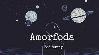 Amorfoda  Bad bunny letra [upl. by Pillow]