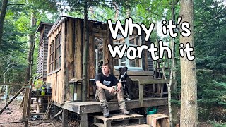 The Case For Simple Living In An OffGrid Tiny House  Why I Do It [upl. by Namijneb]