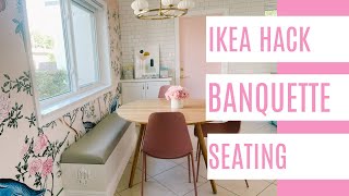 DIY Banquette Seating Ikea Hack [upl. by Attennaej76]