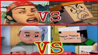 Abang Sally amp Nussa Dan Rara Gabungan Kompilasi ORIGINAL VS MINECRAFT [upl. by Burack]